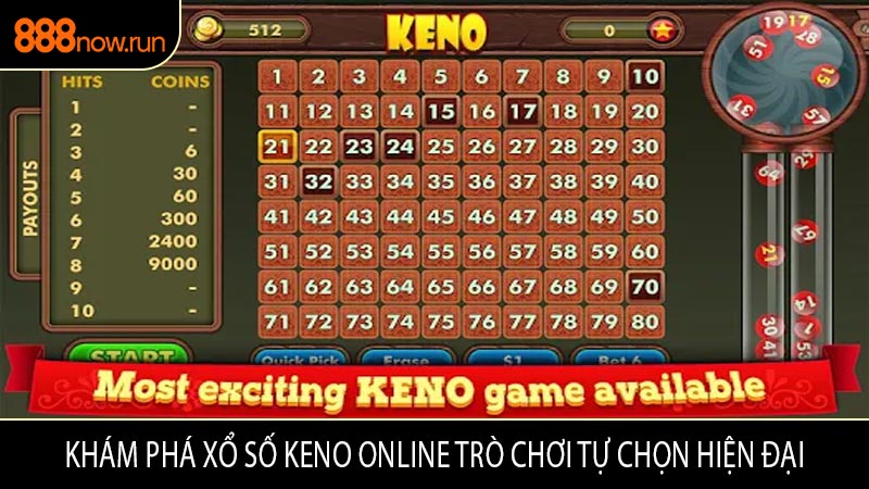 Khám Phá Xổ Số Keno Online Trò Chơi Tự Chọn Hiện Đại